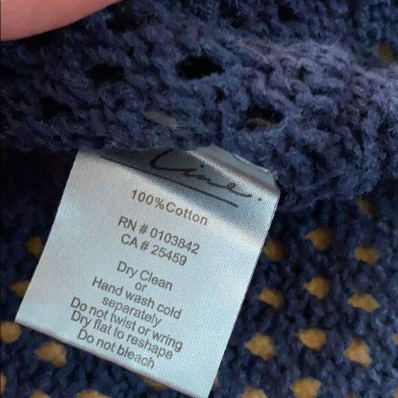 Line knitwear Washed Blue Open Weave Sweater - Picture 7 of 7